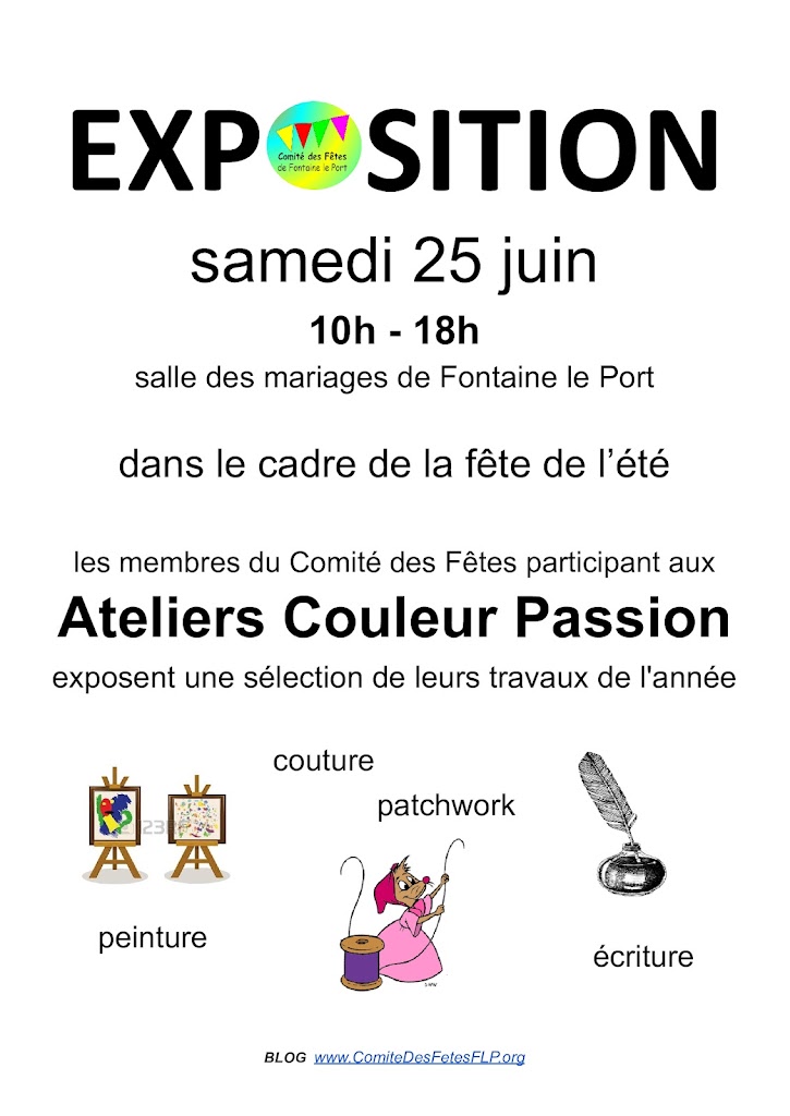 EXPOSITION 2022 des ateliers Couleur Passion