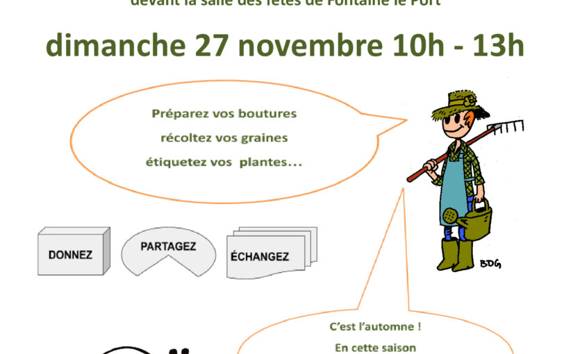 les passionnés de jardin peuvent se préparer à participer au TROC-Plantes d'automne que le Comité des Fêtes va organiser fin novembre.