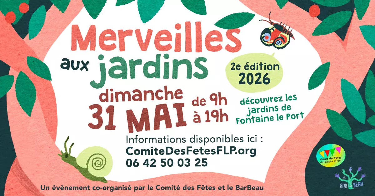 devenez partenaire des Merveilles aux Jardins de Fontaine le Port
