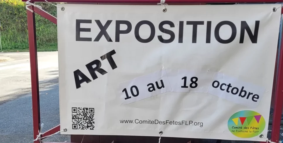 rendez-vous dans quelques jours. l'exposition d'ART 26 organisée par le Comité des Fêtes de Fontaine le Port ouvrira ses portes samedi 10 oct